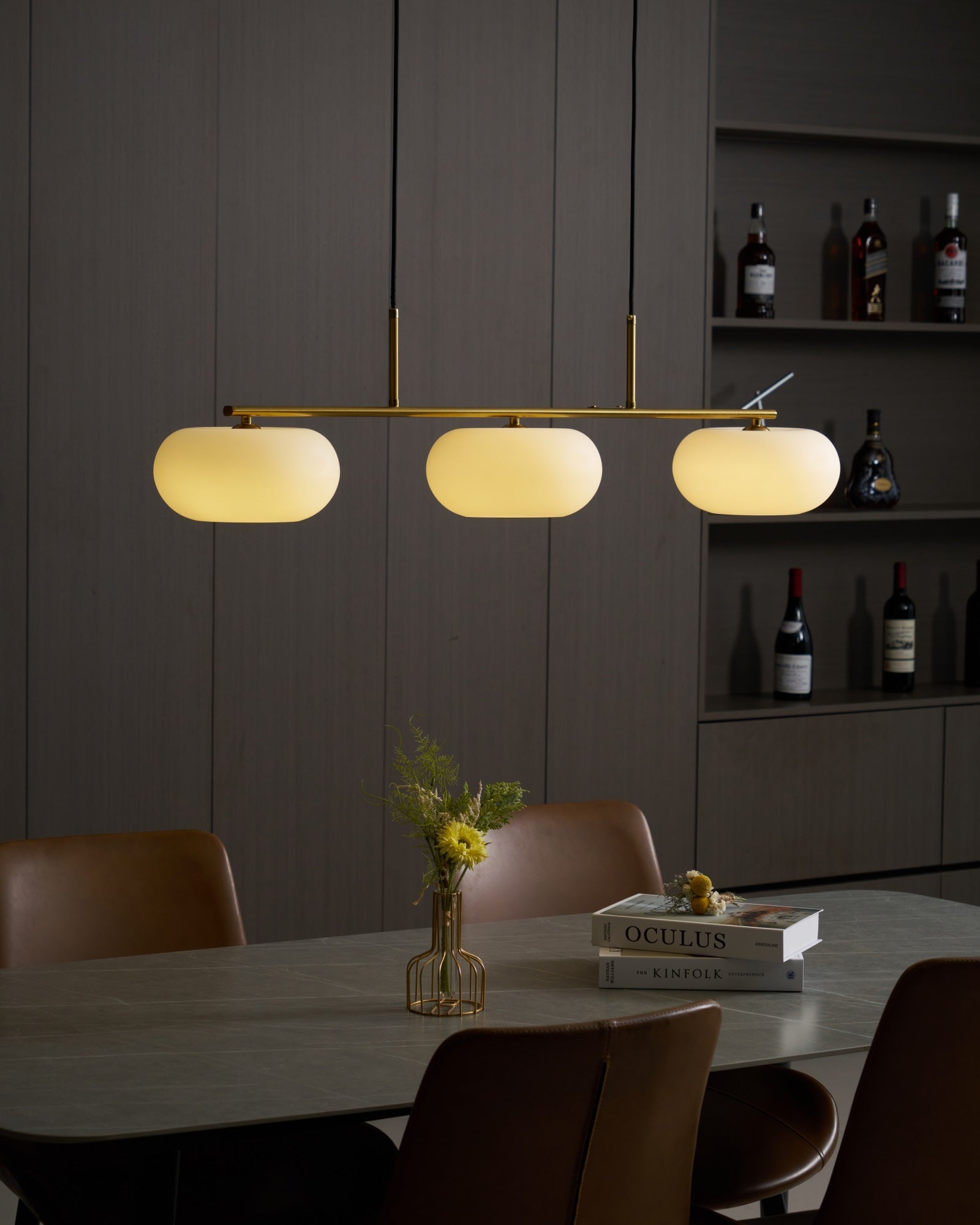 Trio Globe Linear Pendant