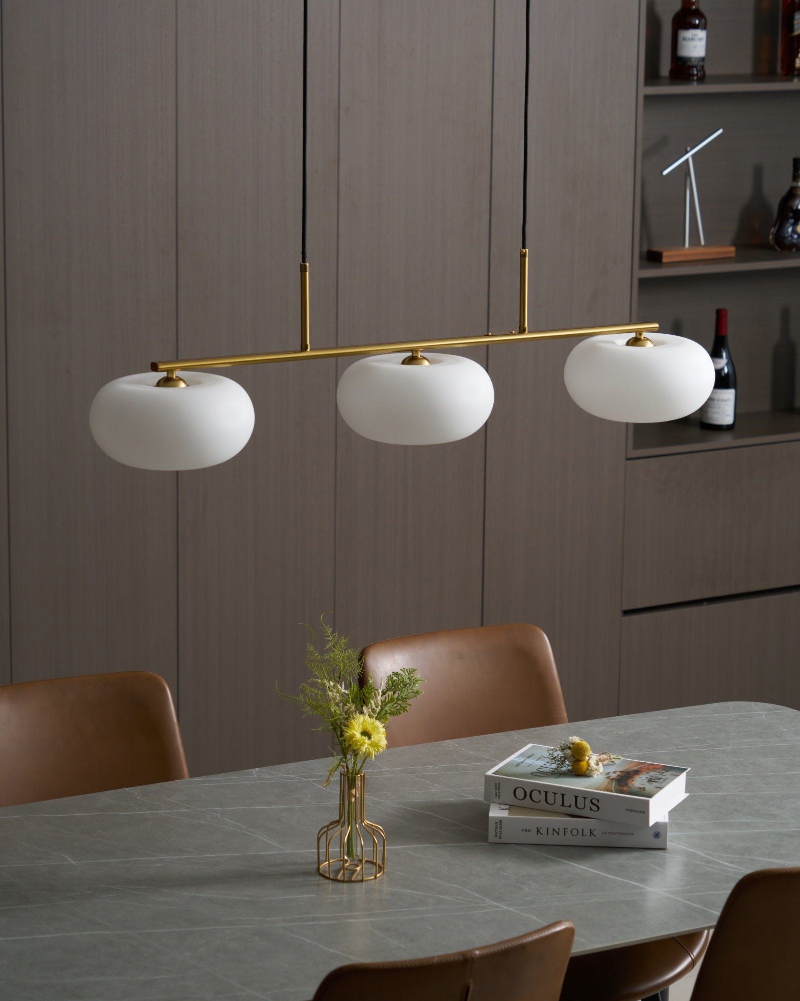 Trio Globe Linear Pendant