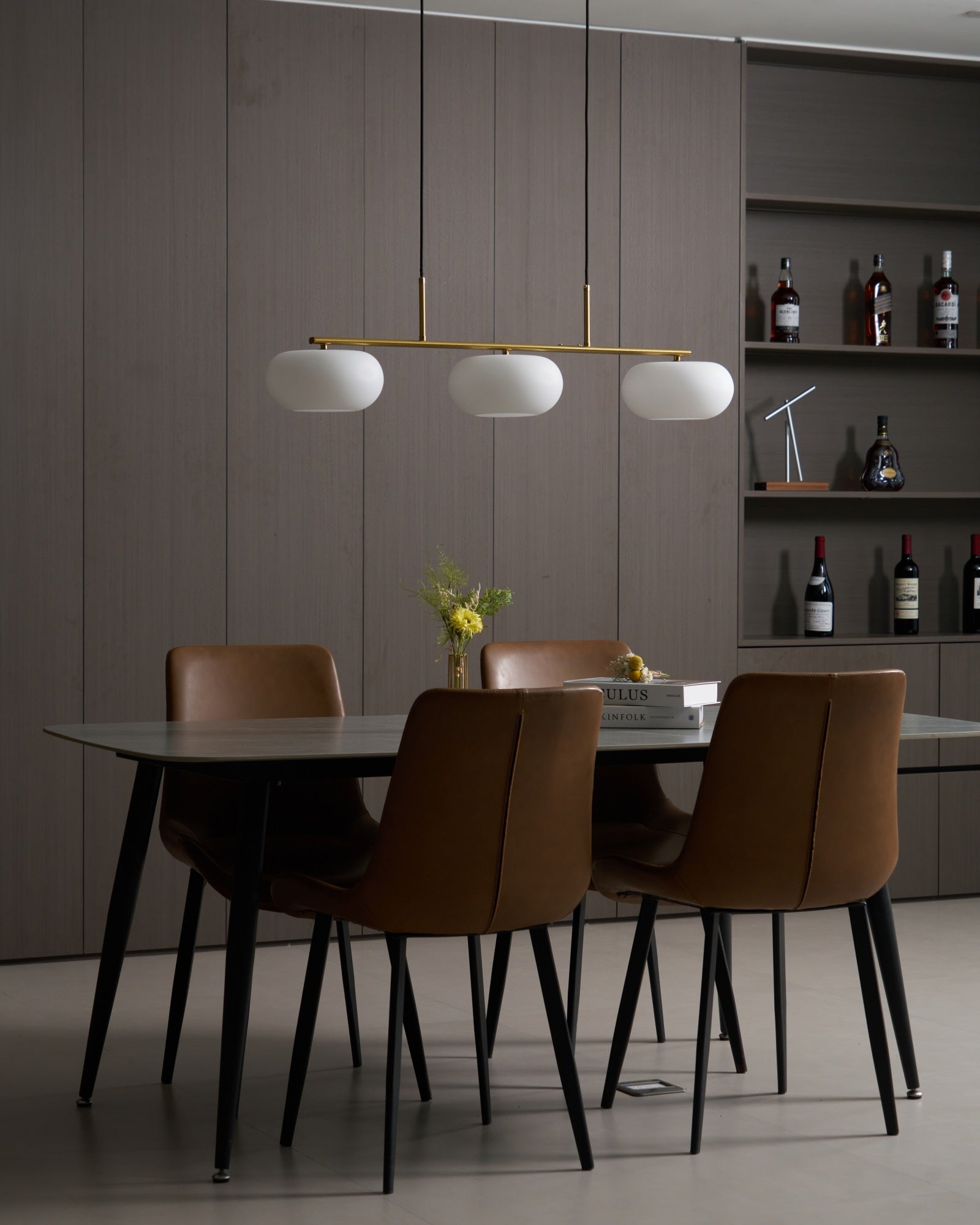 Trio Globe Linear Pendant