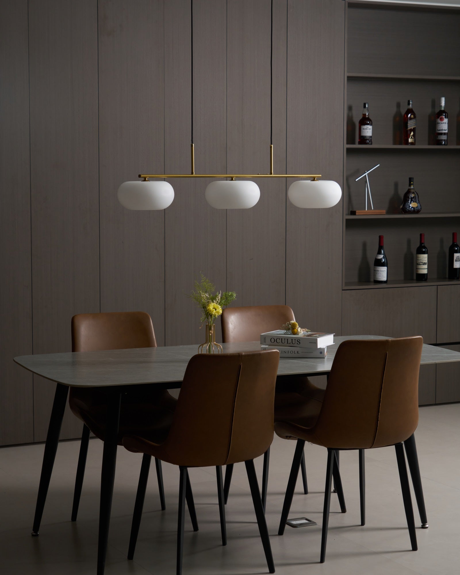 Trio Globe Linear Pendant