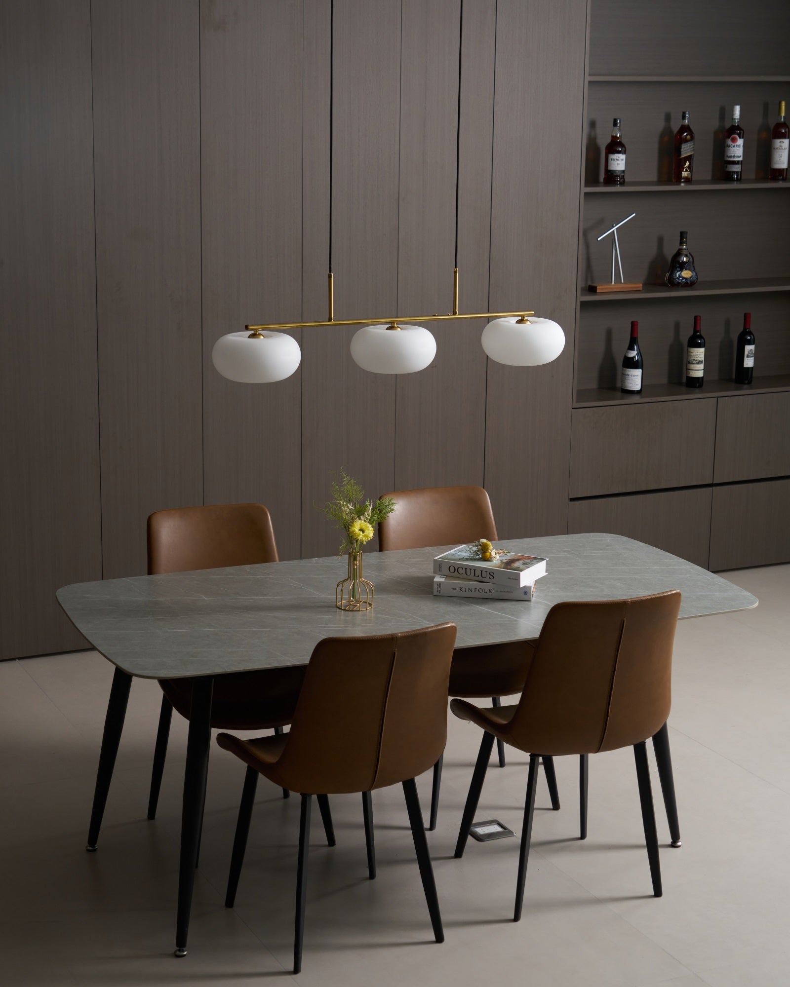 Trio Globe Linear Pendant