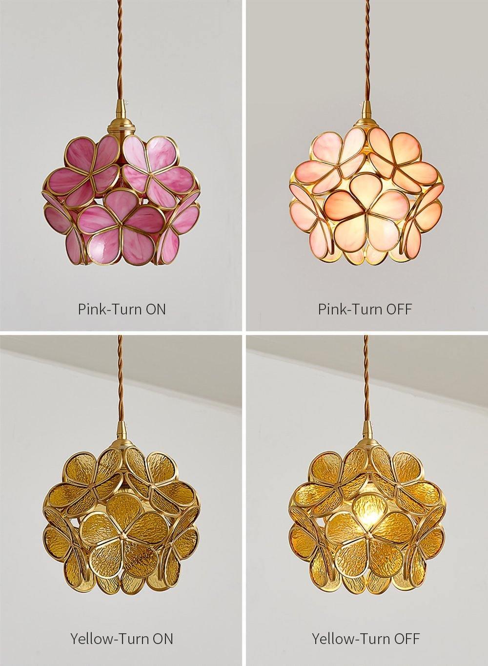 Petal Handblown Glass Pendant