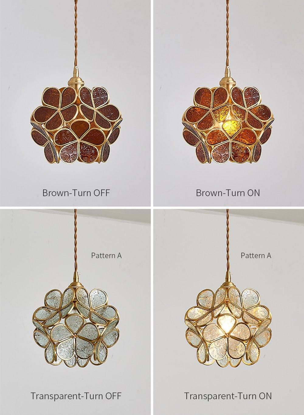 Petal Handblown Glass Pendant