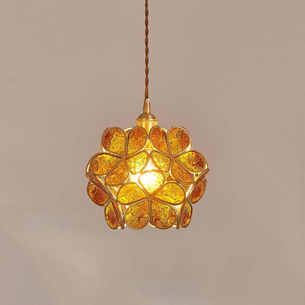 Petal Handblown Glass Pendant