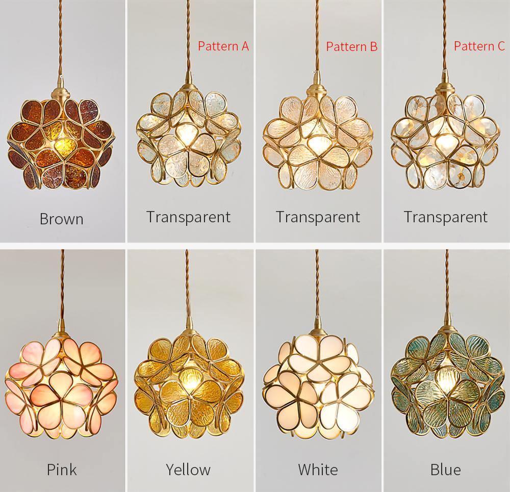 Petal Handblown Glass Pendant