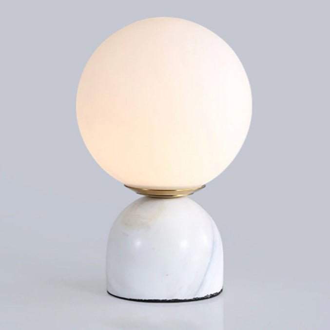 Vesta Marble & Opal Glass Table Lamp