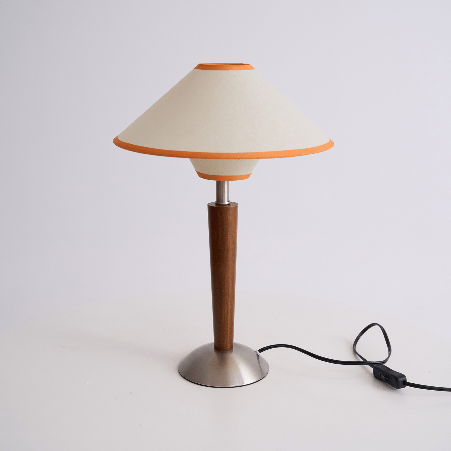 Alderwood Linen Shade Table Lamp