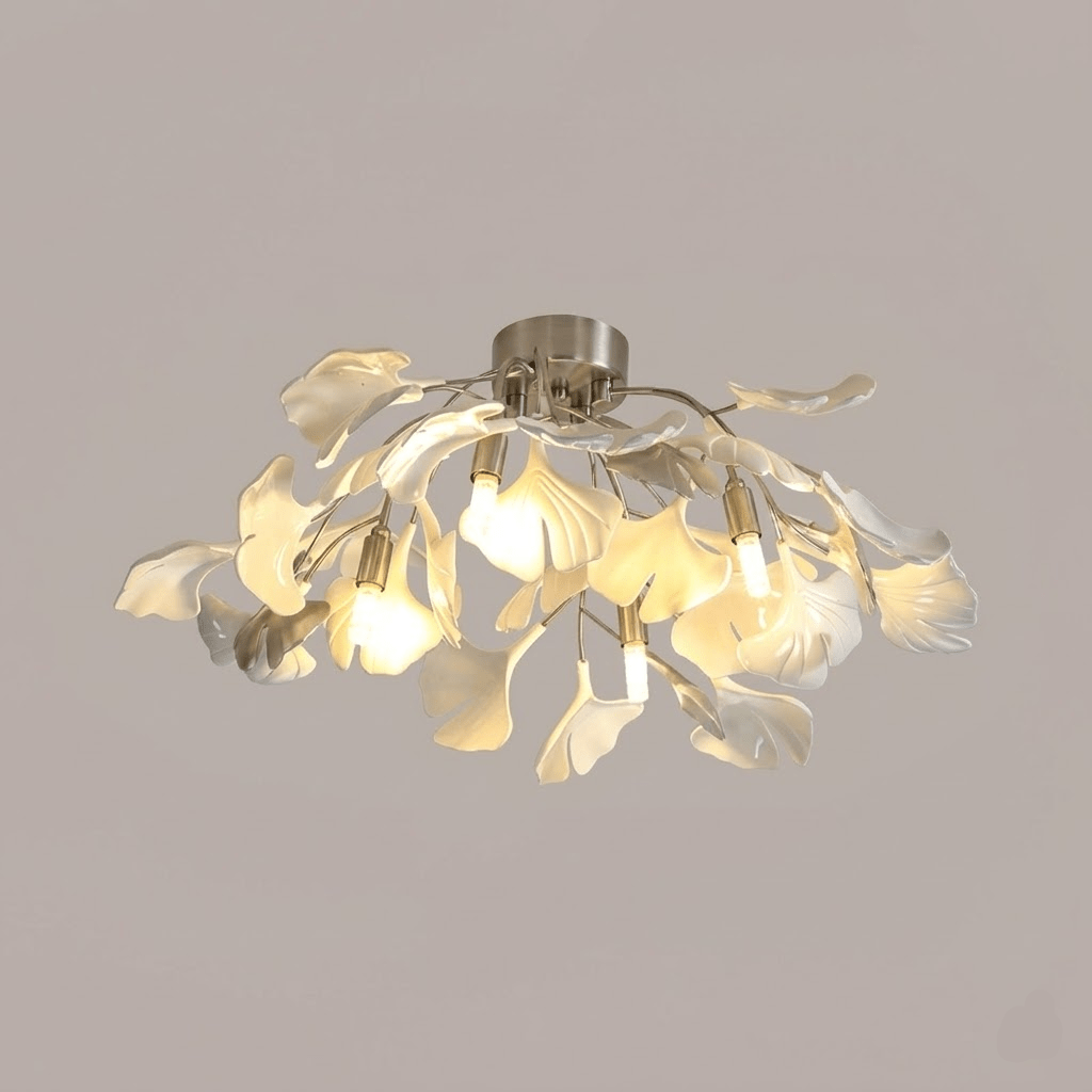 Ginkgo Ceramic Leaf Ceiling Light