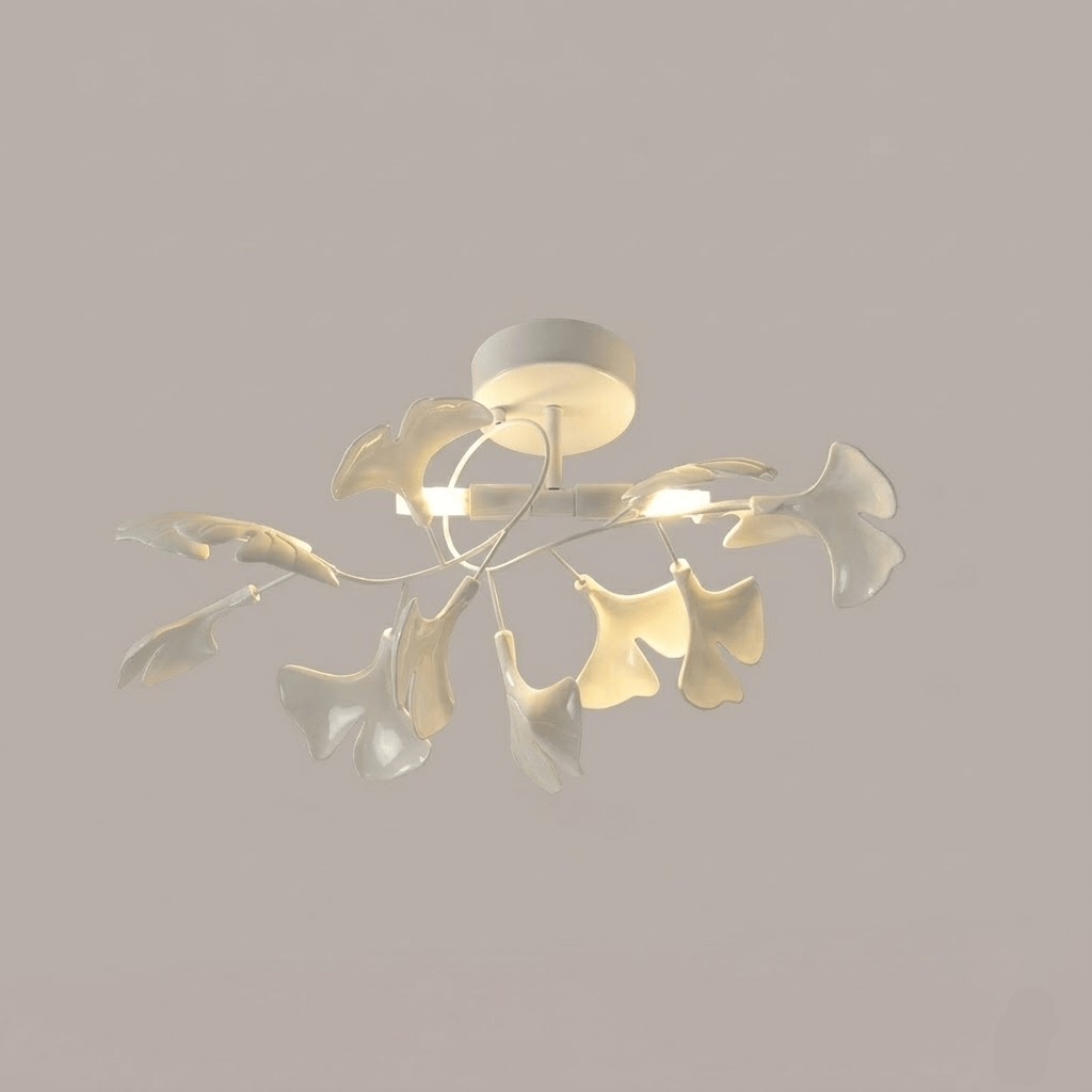 Ginkgo Ceramic Leaf Ceiling Light