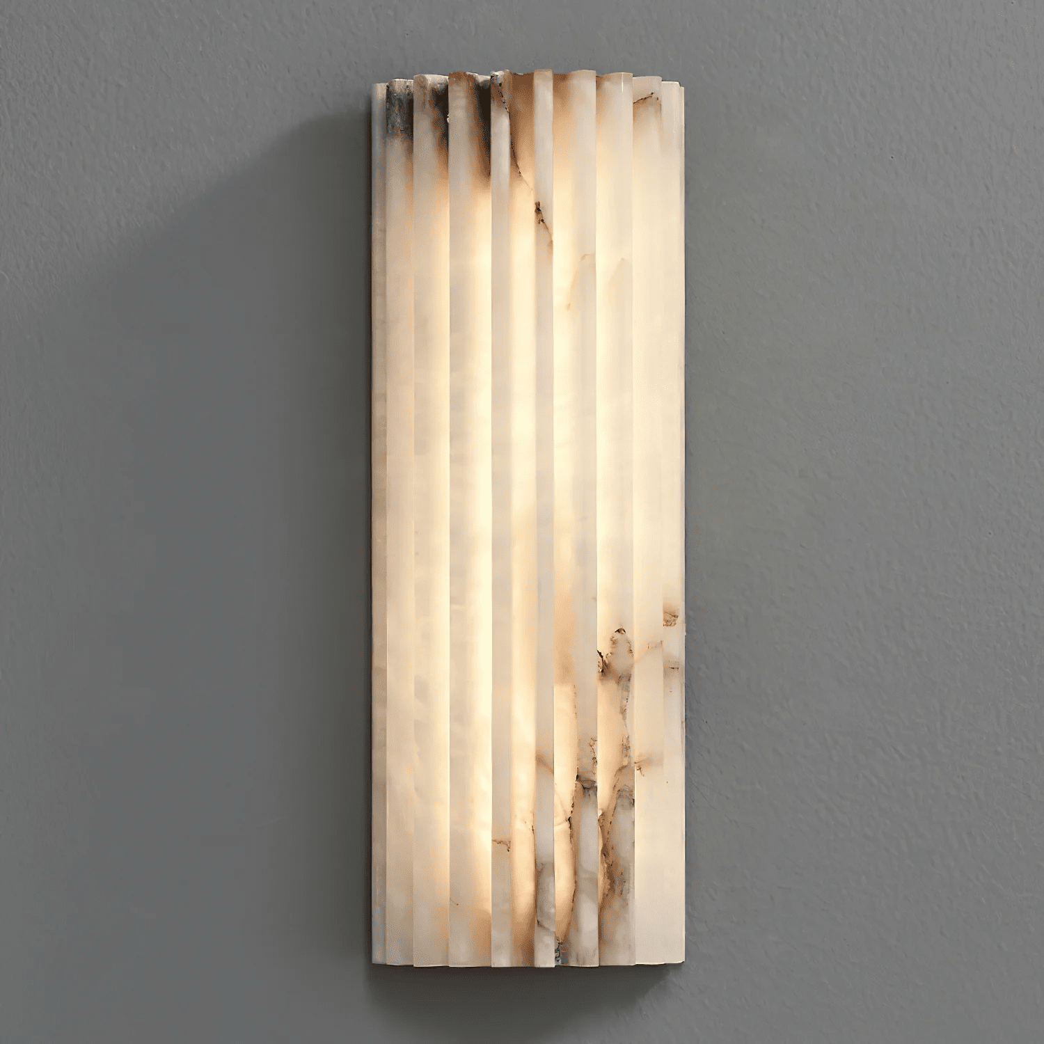 Cascata Fluted Stone Sconce