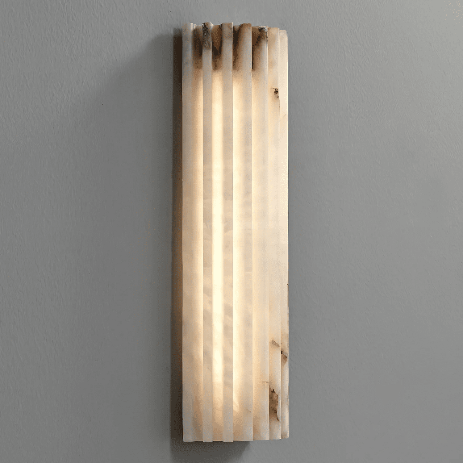 Cascata Fluted Stone Sconce