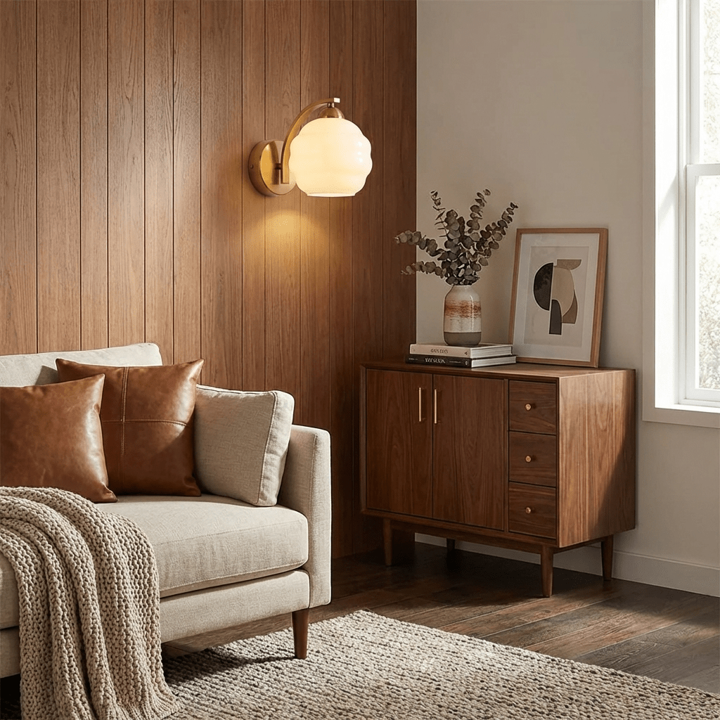 Gatsby Opal Globe Sconce