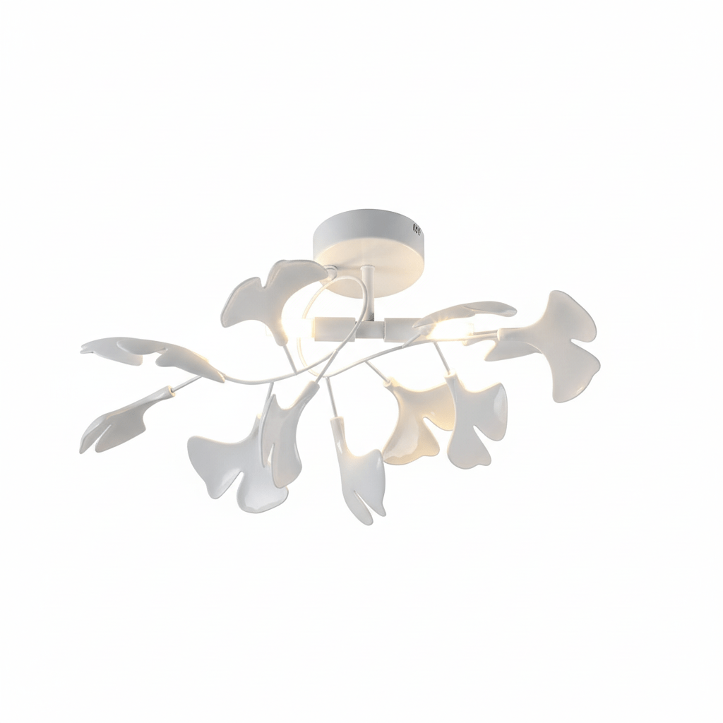 Ginkgo Ceramic Leaf Ceiling Light