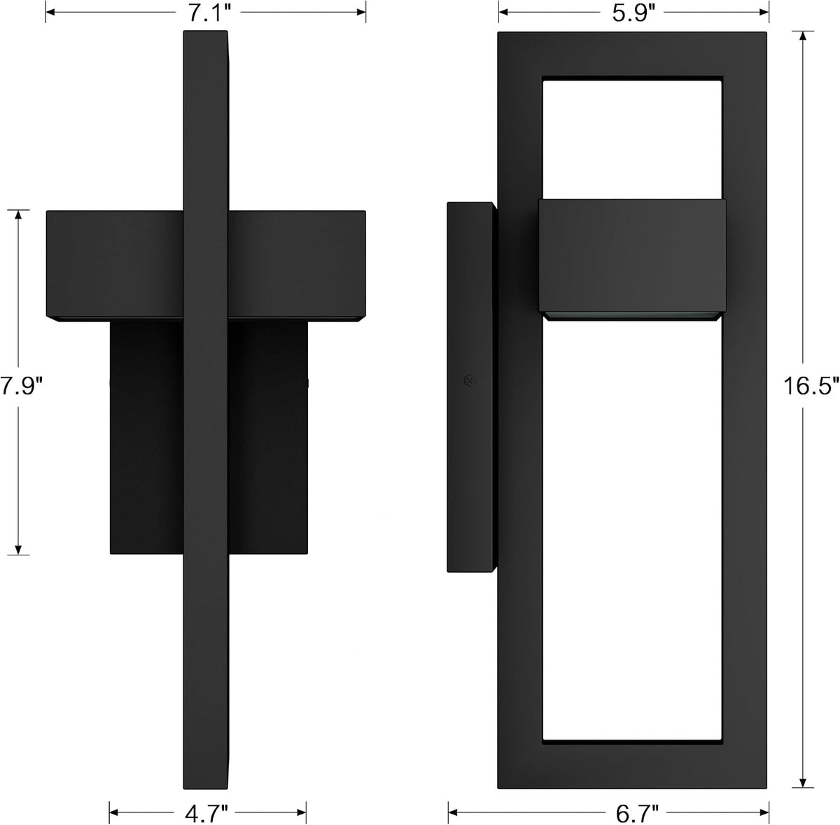 Geometric Outdoor Wall Sconce