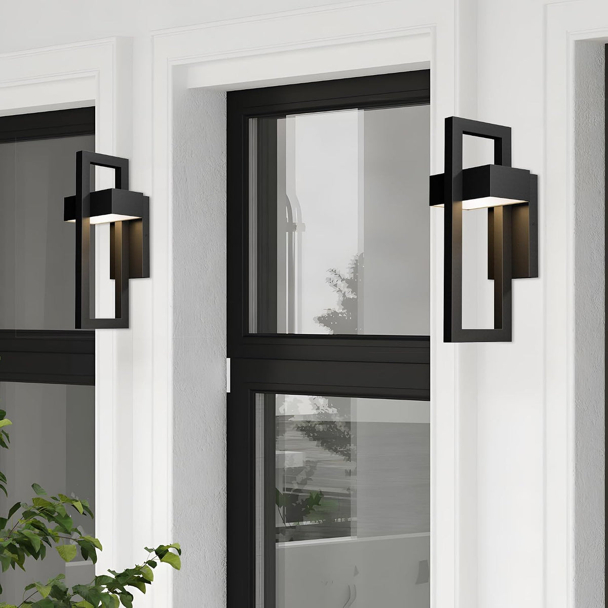 Geometric Outdoor Wall Sconce