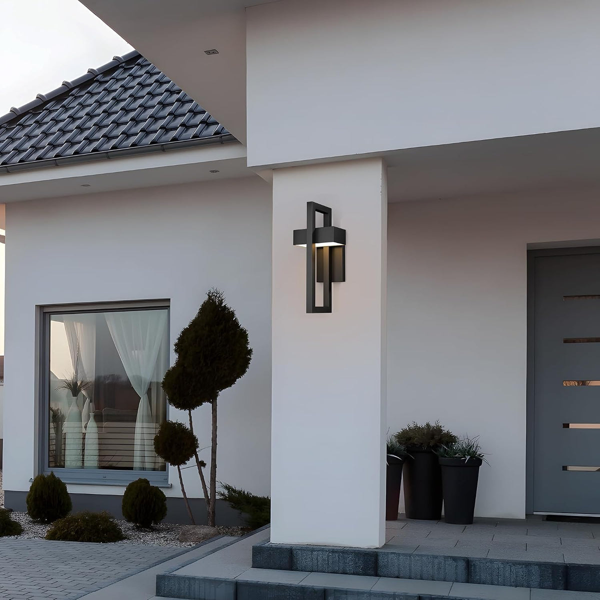 Geometric Outdoor Wall Sconce
