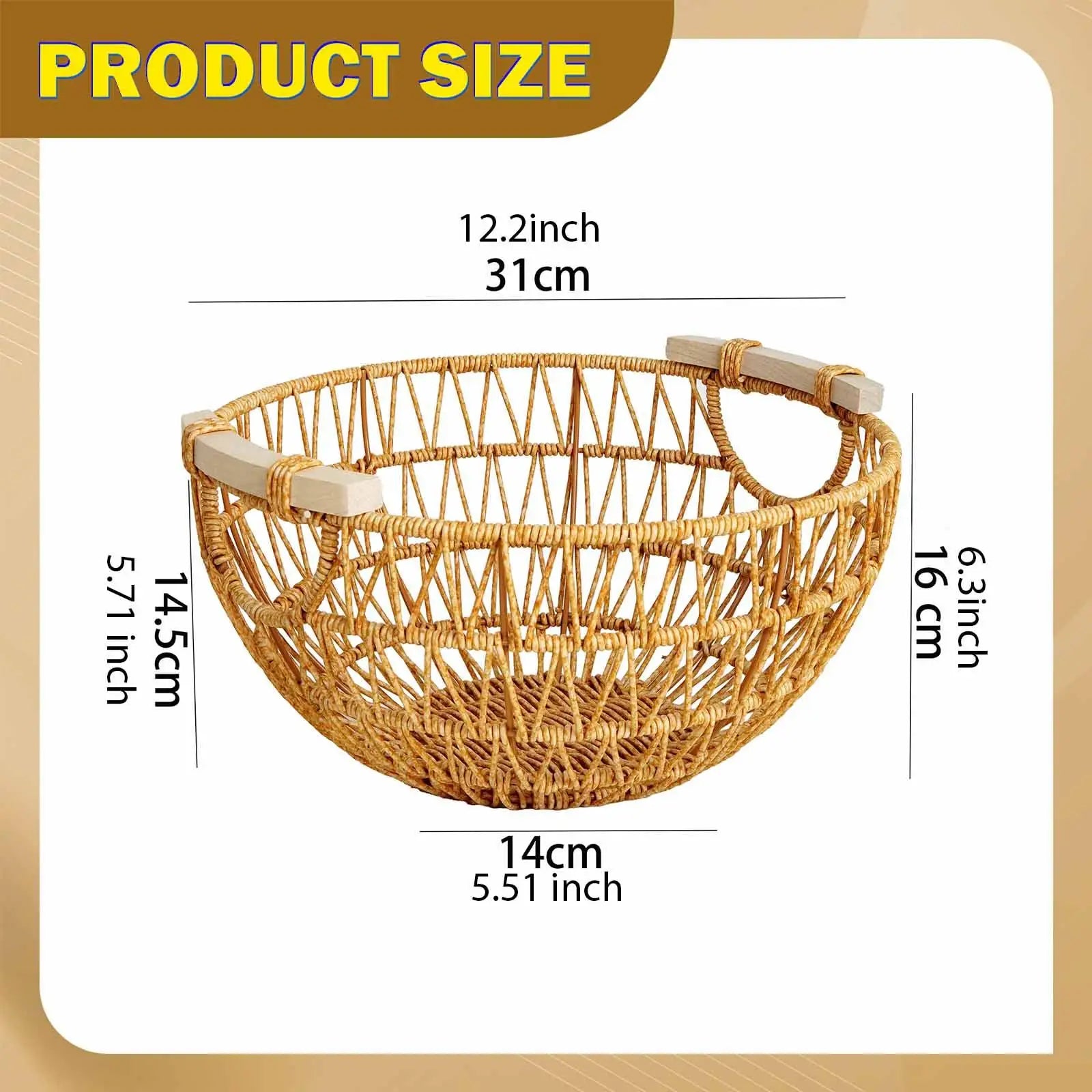 Osier Woven Fruit Basket