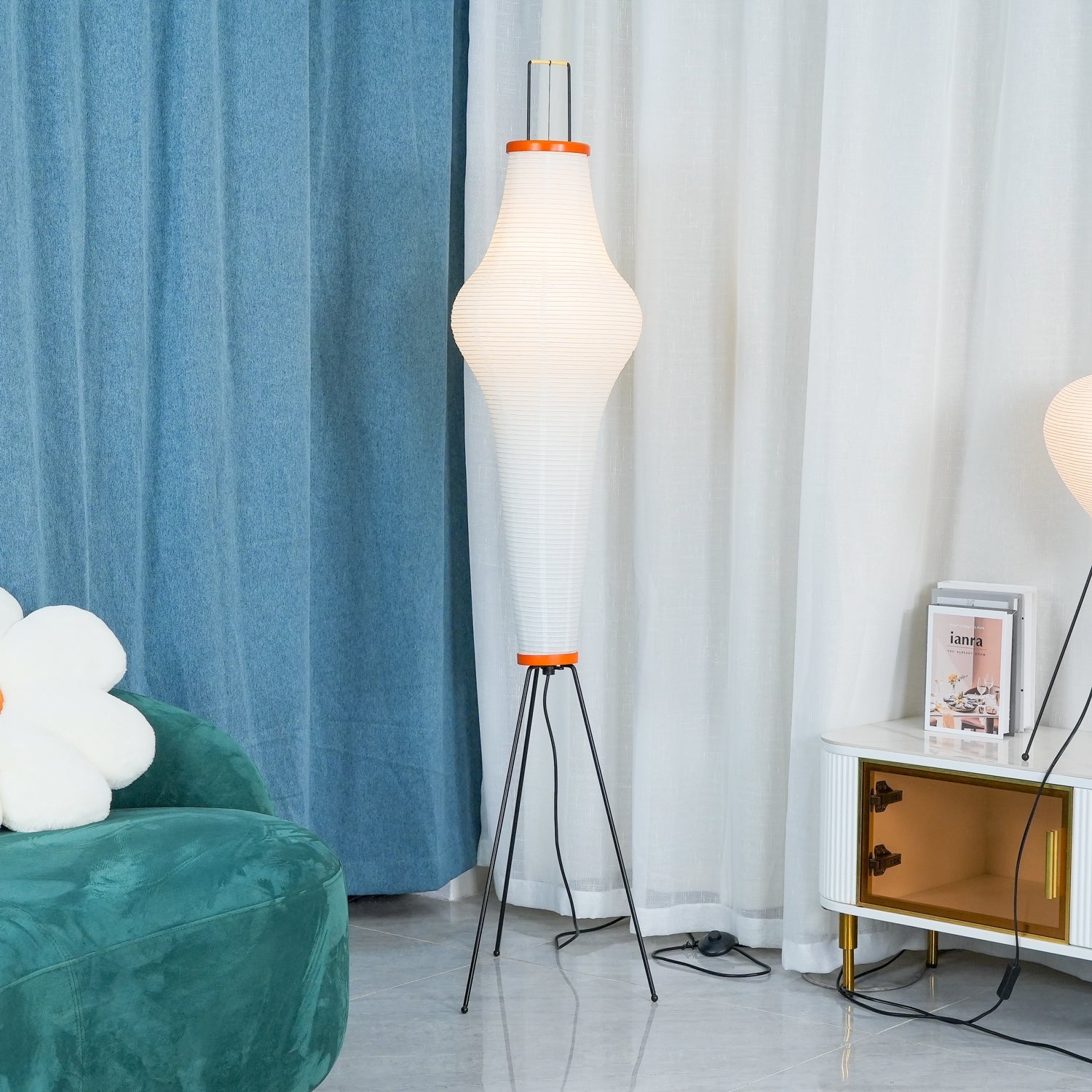 Nagare Mulberry Paper Floor Lamp