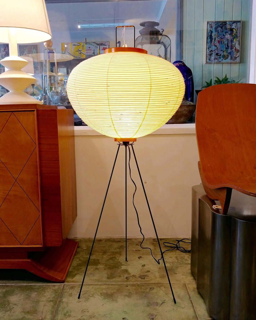 Nagare Mulberry Paper Floor Lamp