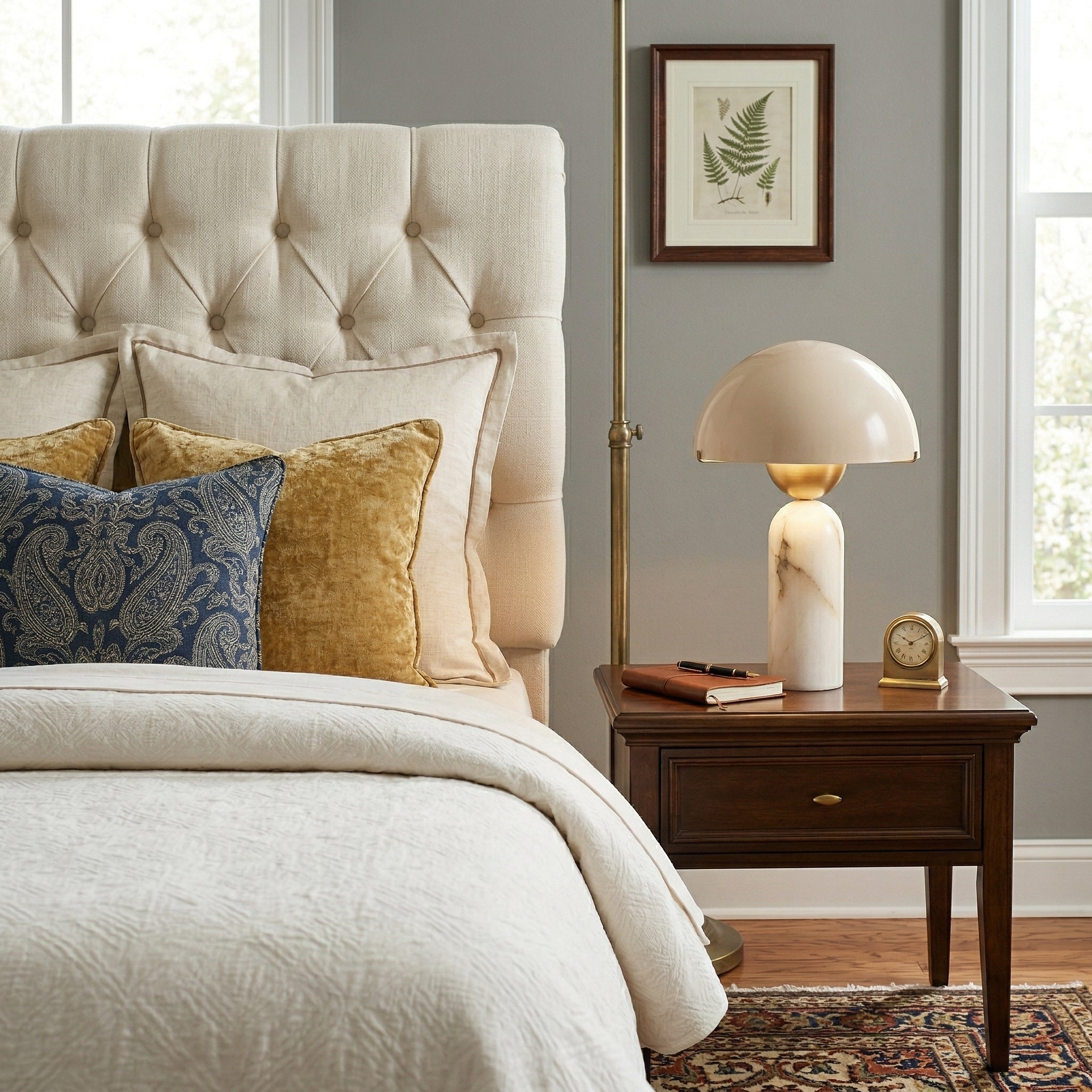 Orbis Hand-Cut Stone Table Lamp
