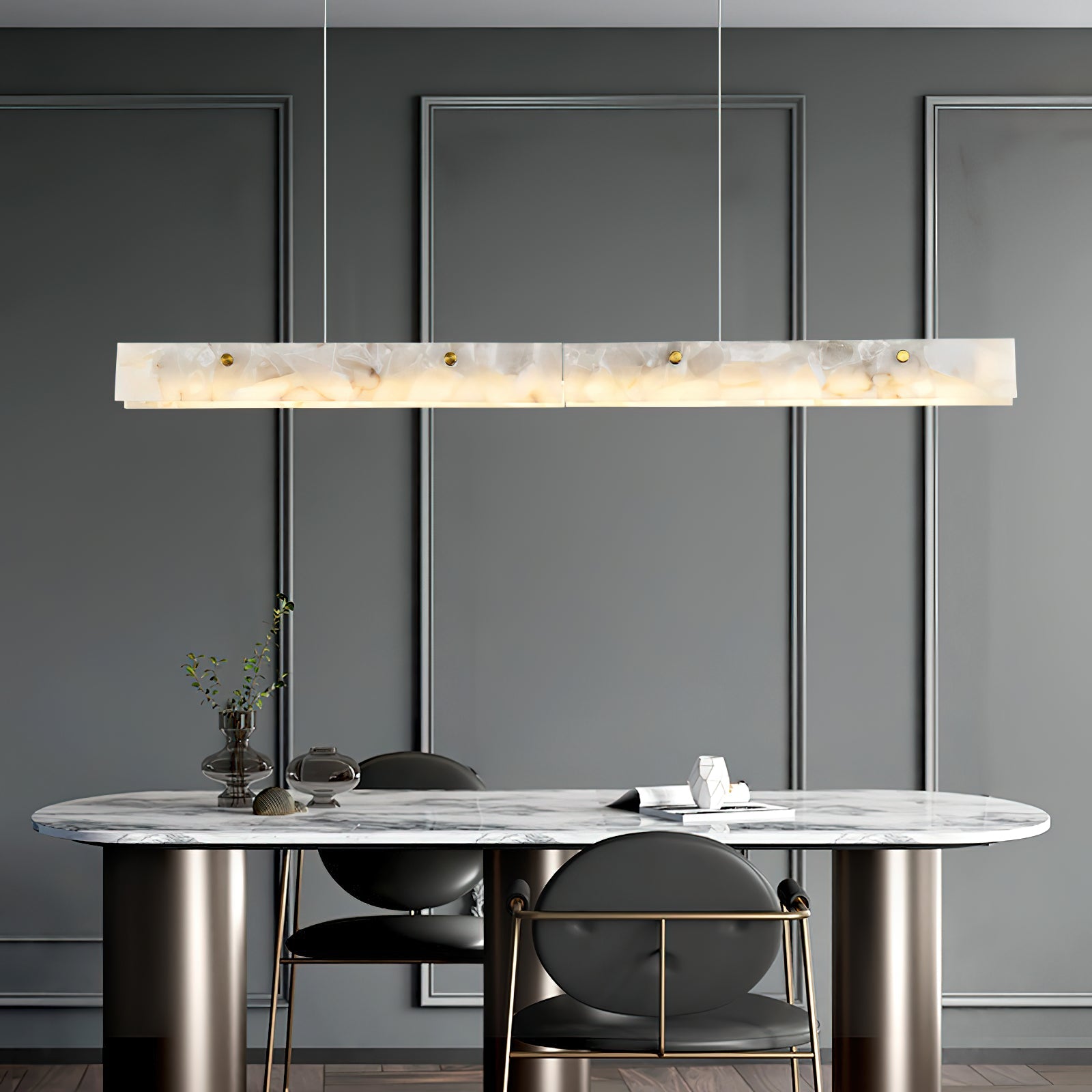 Vena Alabaster Linear Pendant