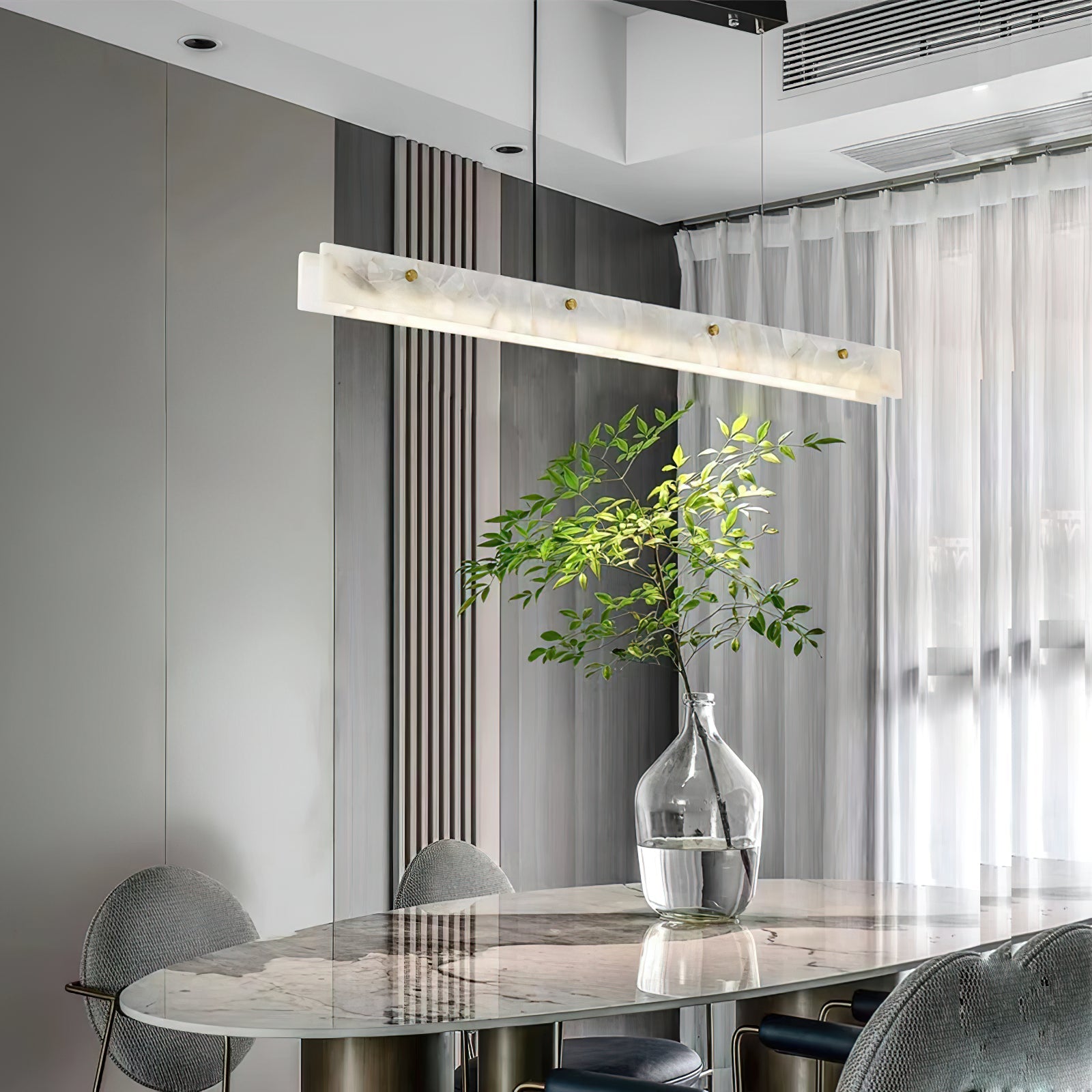 Vena Alabaster Linear Pendant