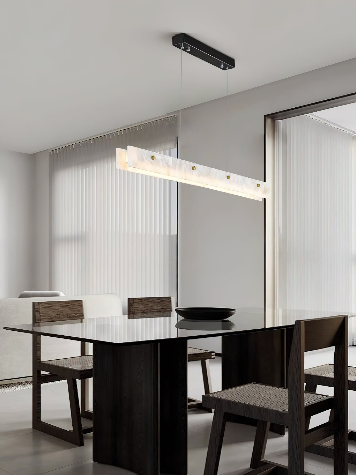 Vena Alabaster Linear Pendant