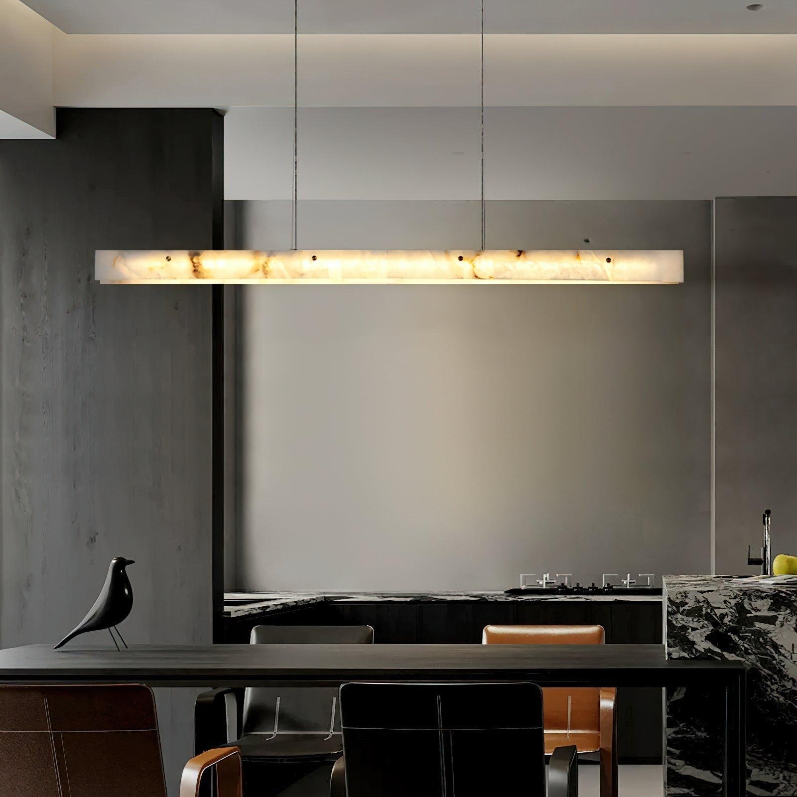 Vena Alabaster Linear Pendant