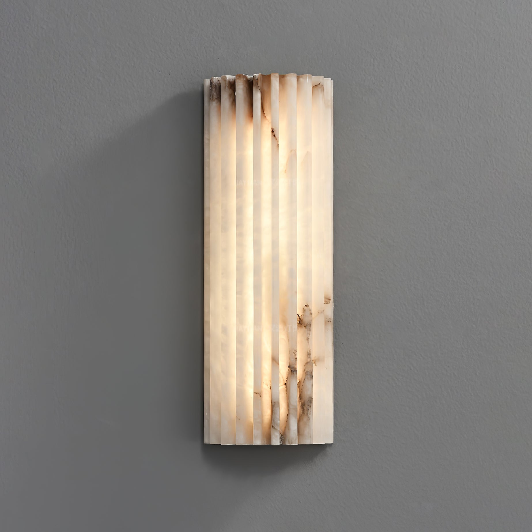Cascata Fluted Stone Sconce