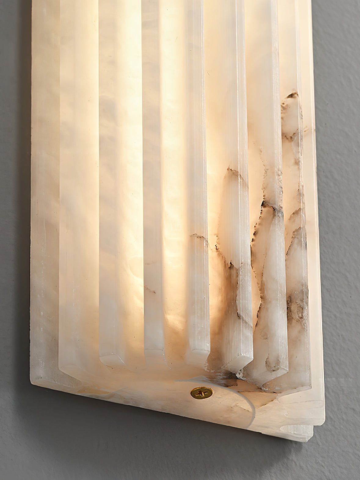 Cascata Fluted Stone Sconce