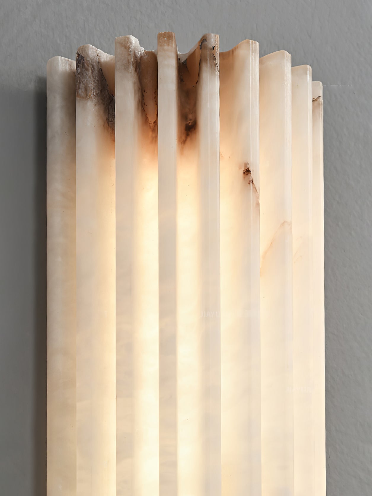 Cascata Fluted Stone Sconce