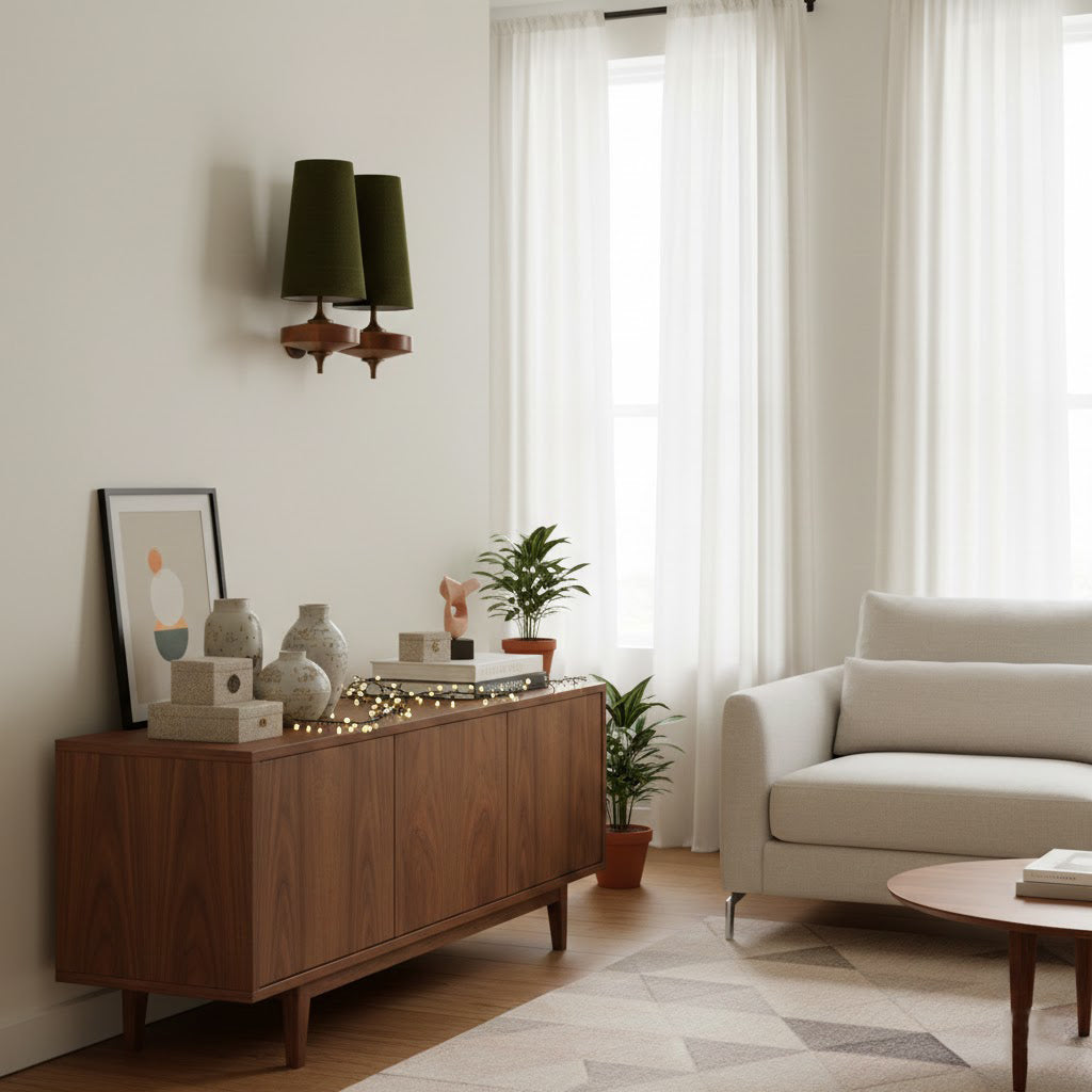 Nikau Walnut Wall Sconce
