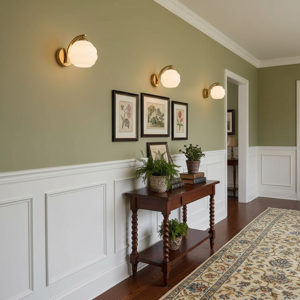 Gatsby Opal Globe Sconce