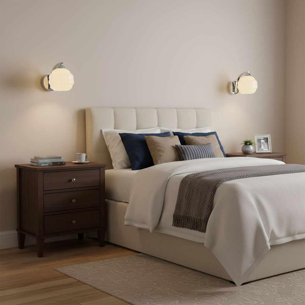 Gatsby Opal Globe Sconce