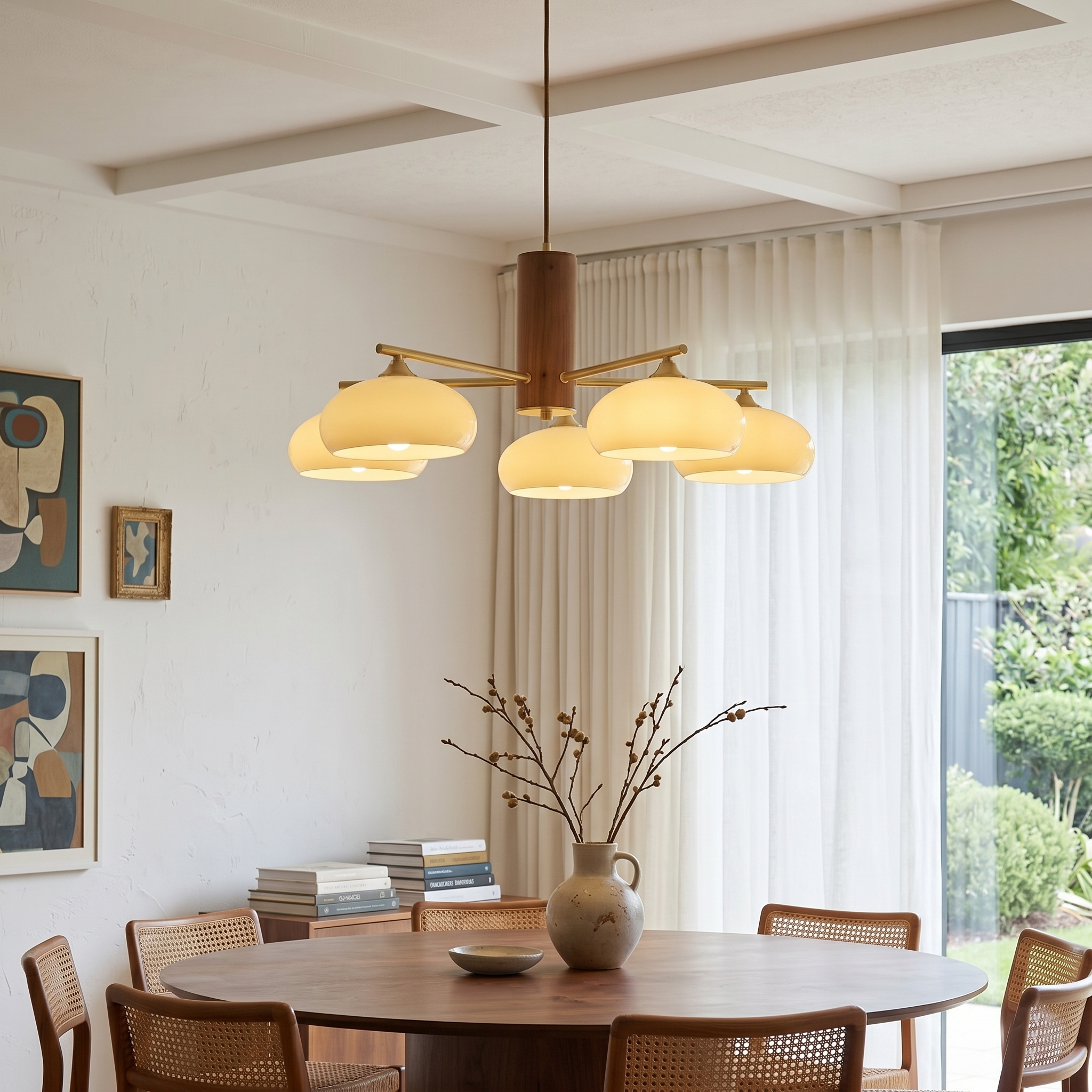 Persimmon Oval Chandelier