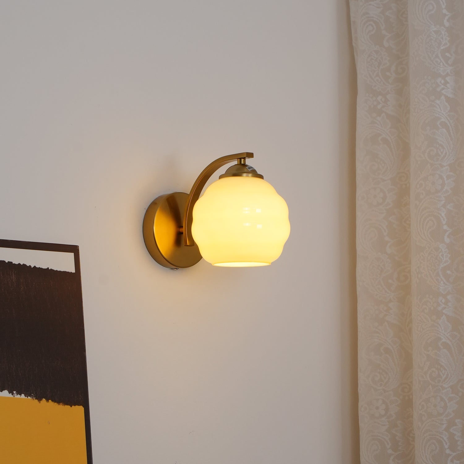 Gatsby Opal Globe Sconce