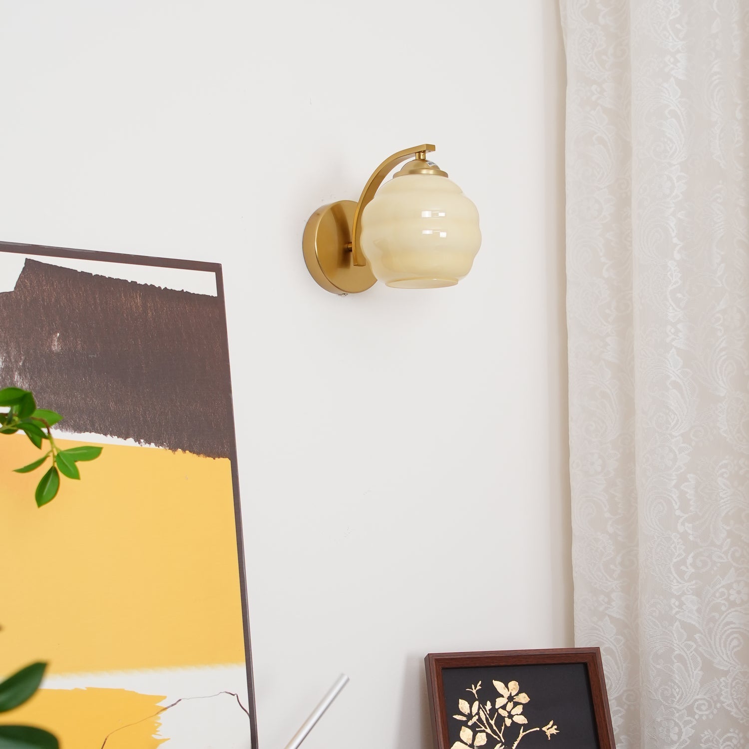 Gatsby Opal Globe Sconce