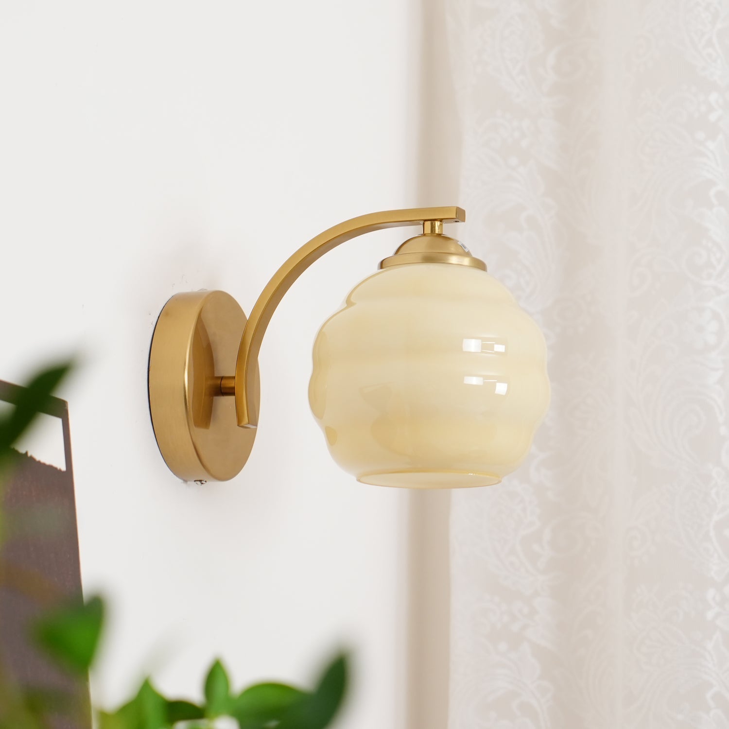 Gatsby Opal Globe Sconce