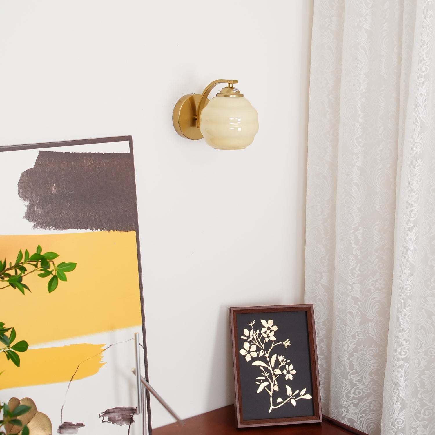 Gatsby Opal Globe Sconce