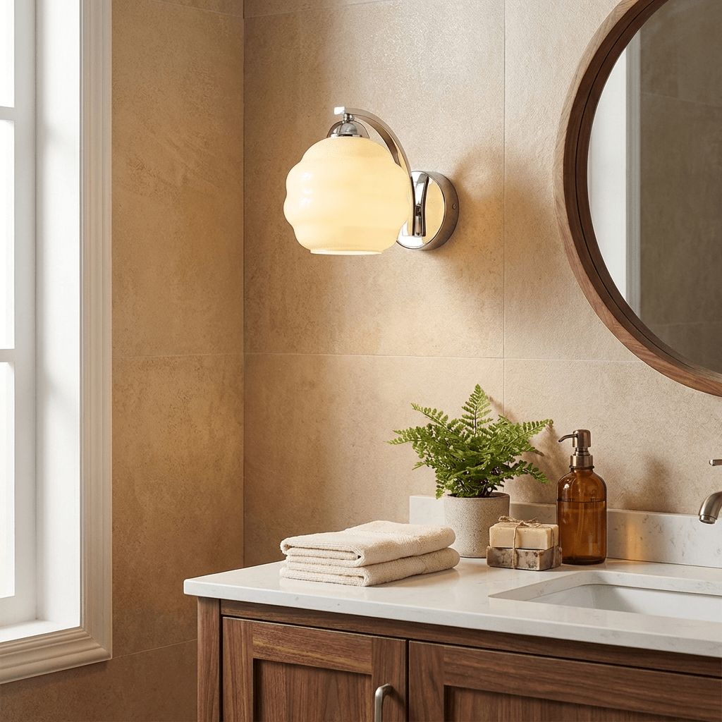 Gatsby Opal Globe Sconce
