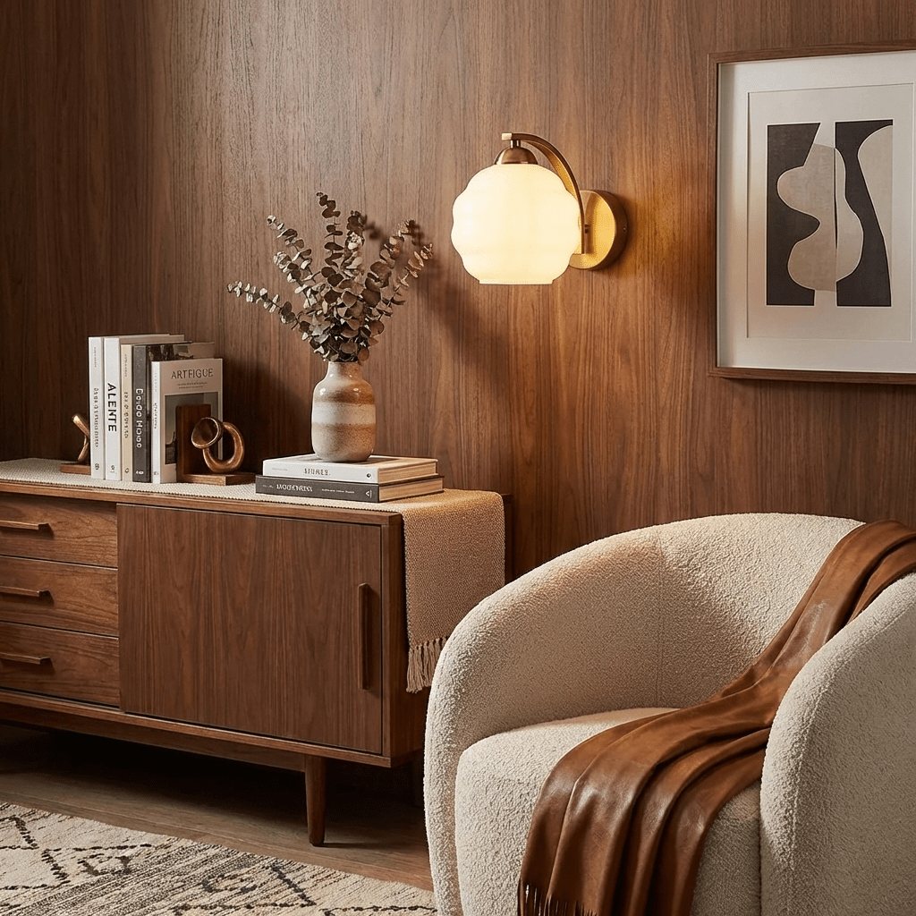 Gatsby Opal Globe Sconce