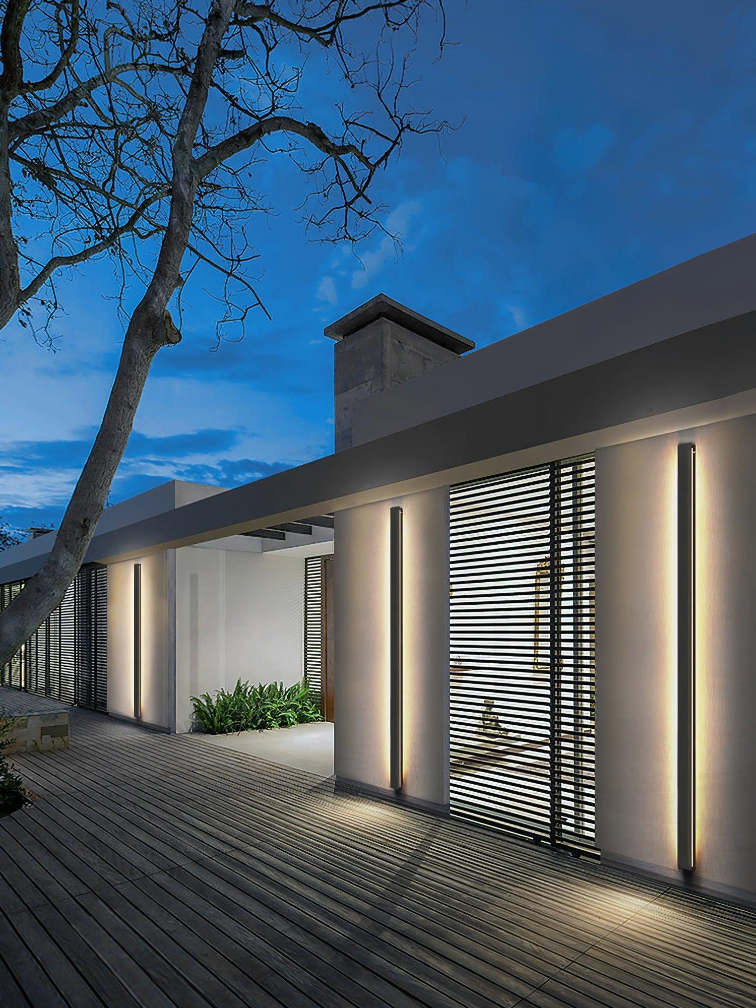 Solar Strip Facade Wall Light
