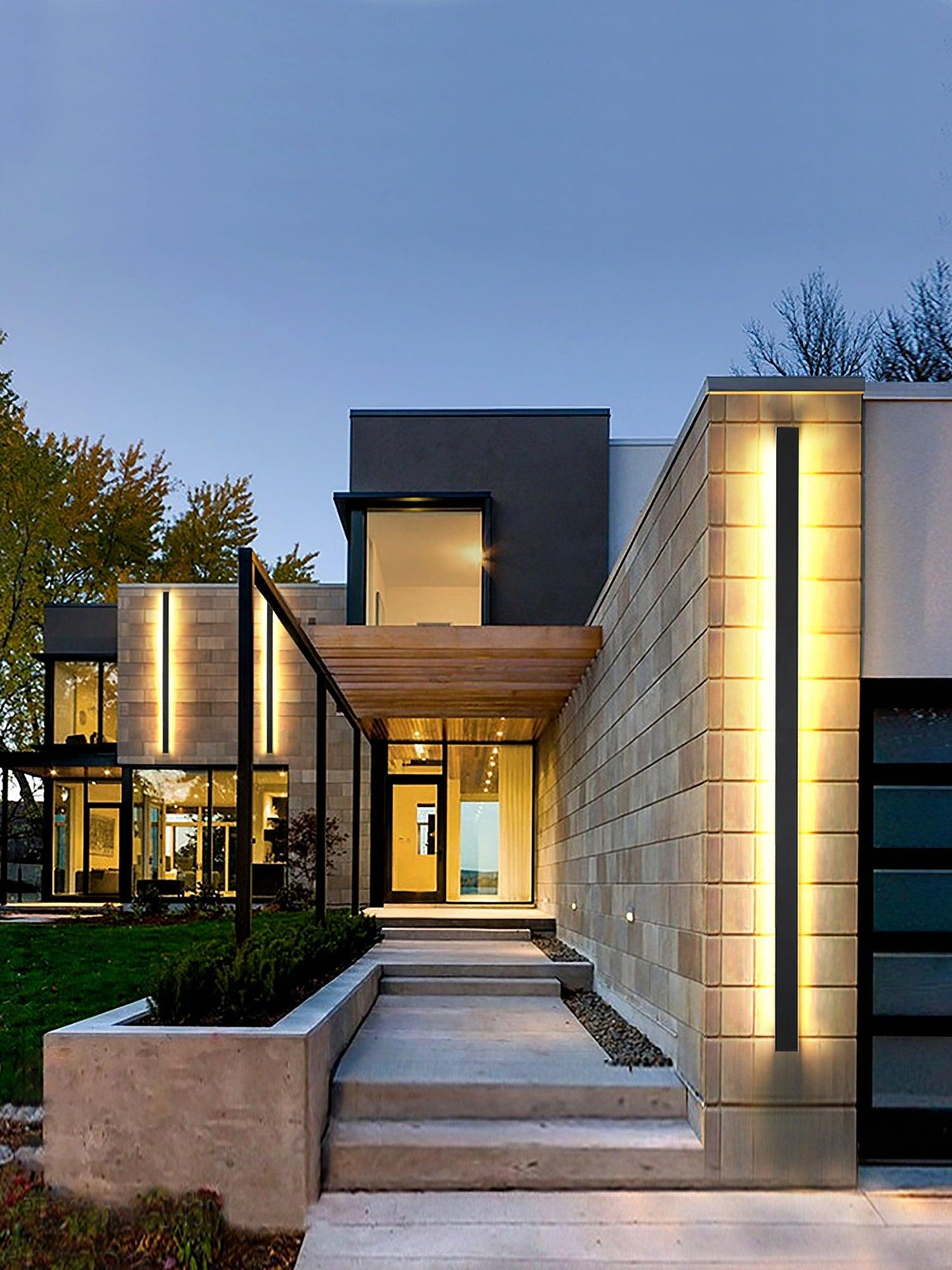 Solar Strip Facade Wall Light