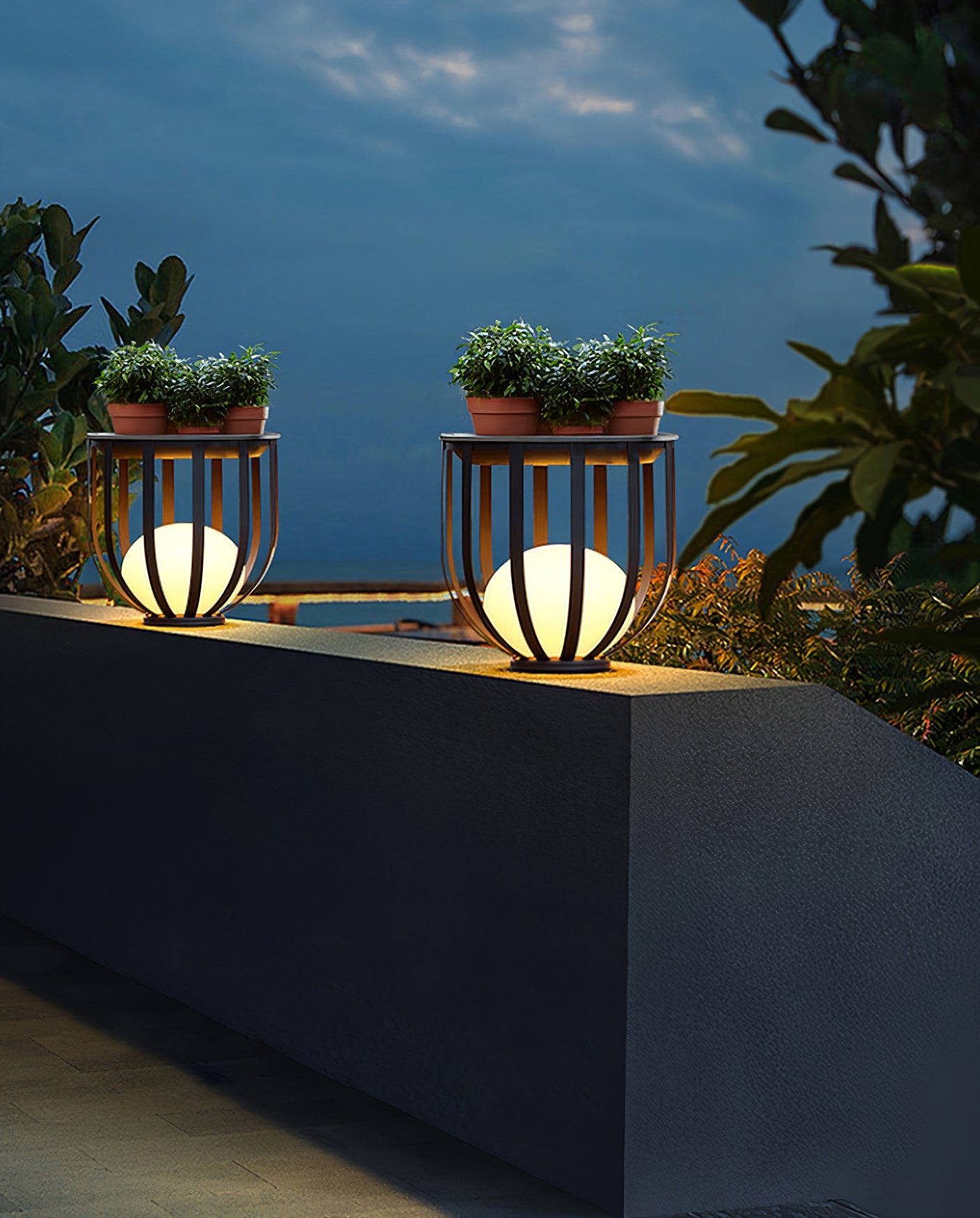 Sculptural Garden Dome Lamp