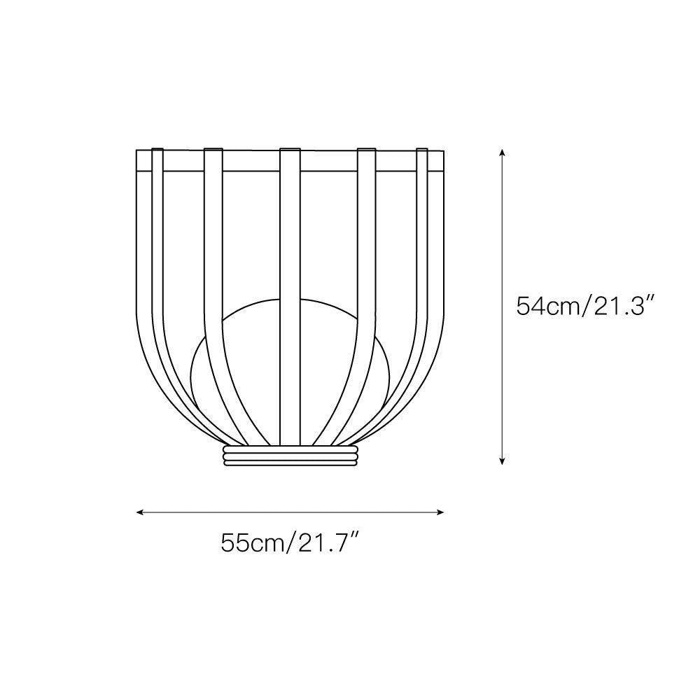 Sculptural Garden Dome Lamp