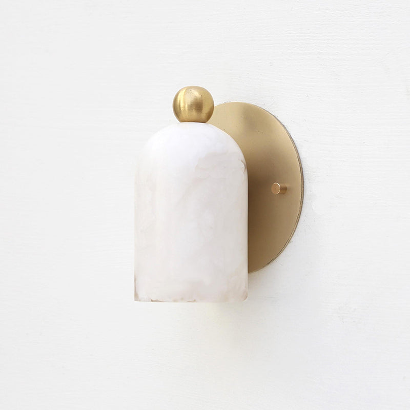 Calla Alabaster Dome Sconce