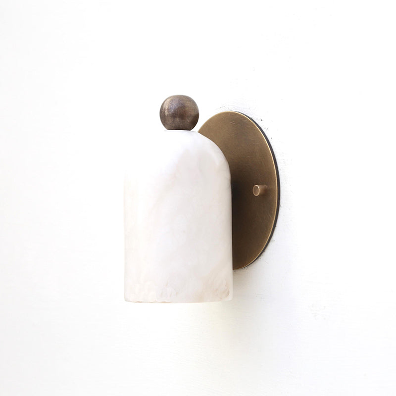Calla Alabaster Dome Sconce