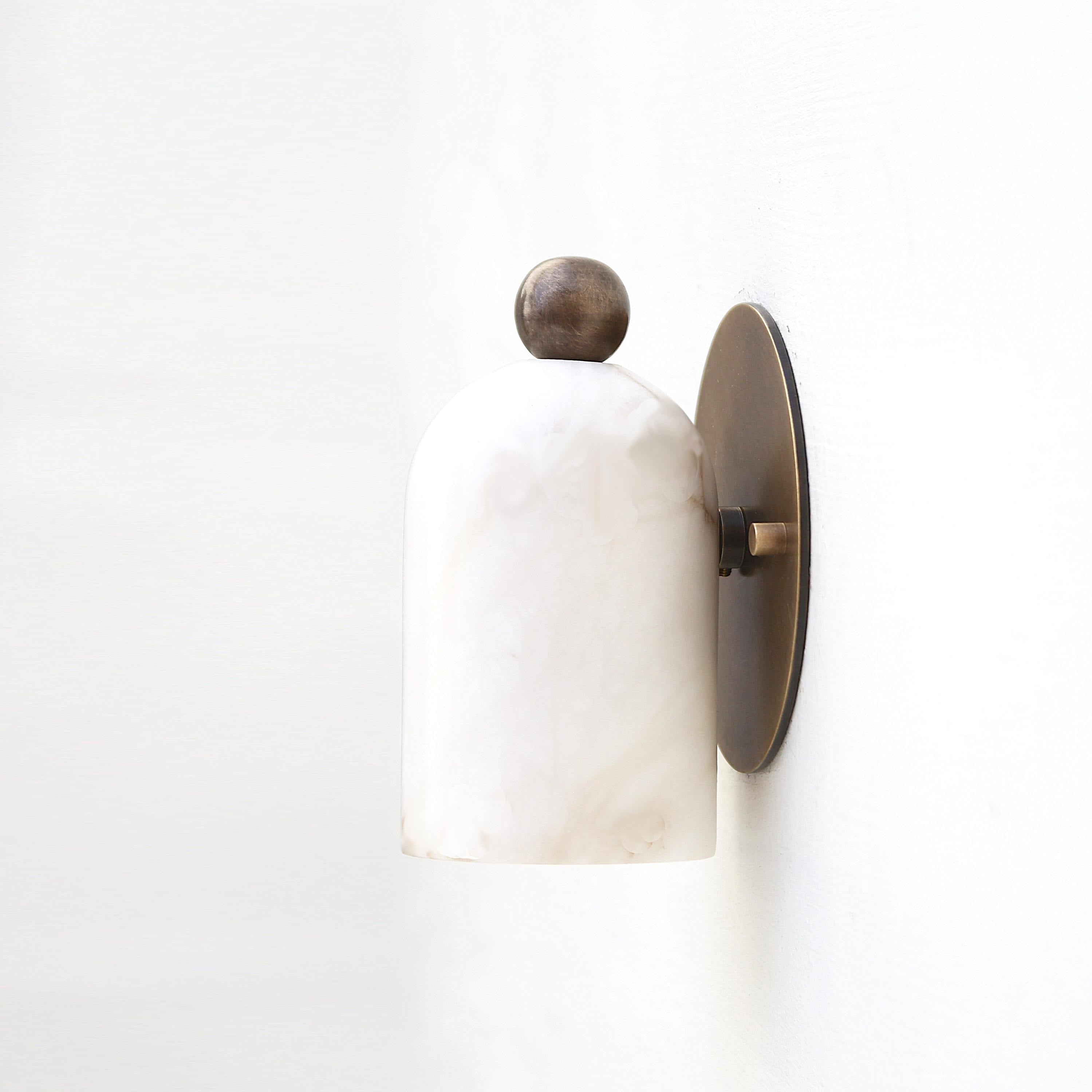 Calla Alabaster Dome Sconce