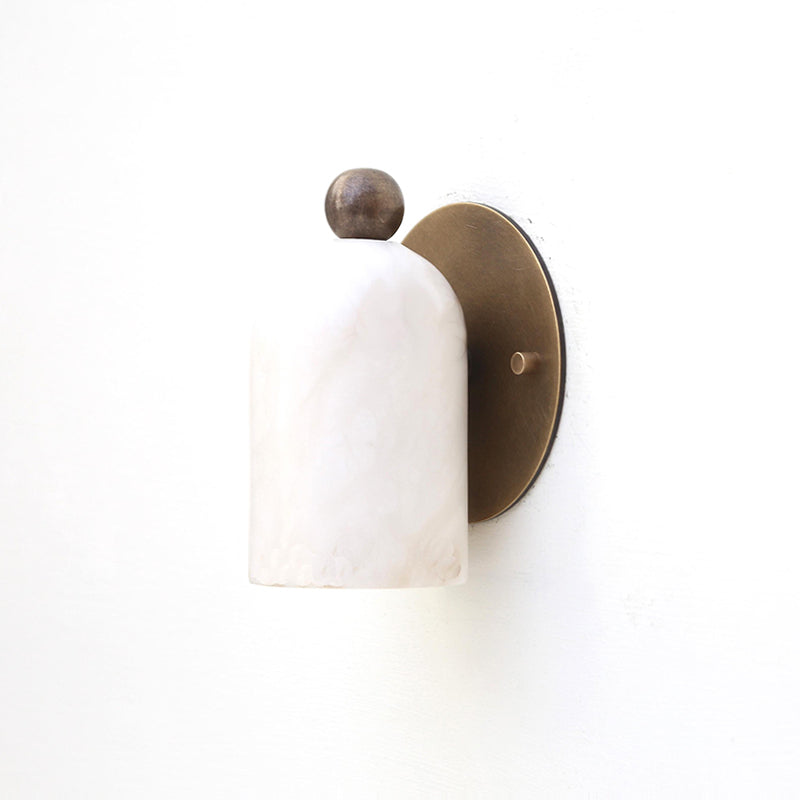 Calla Alabaster Dome Sconce