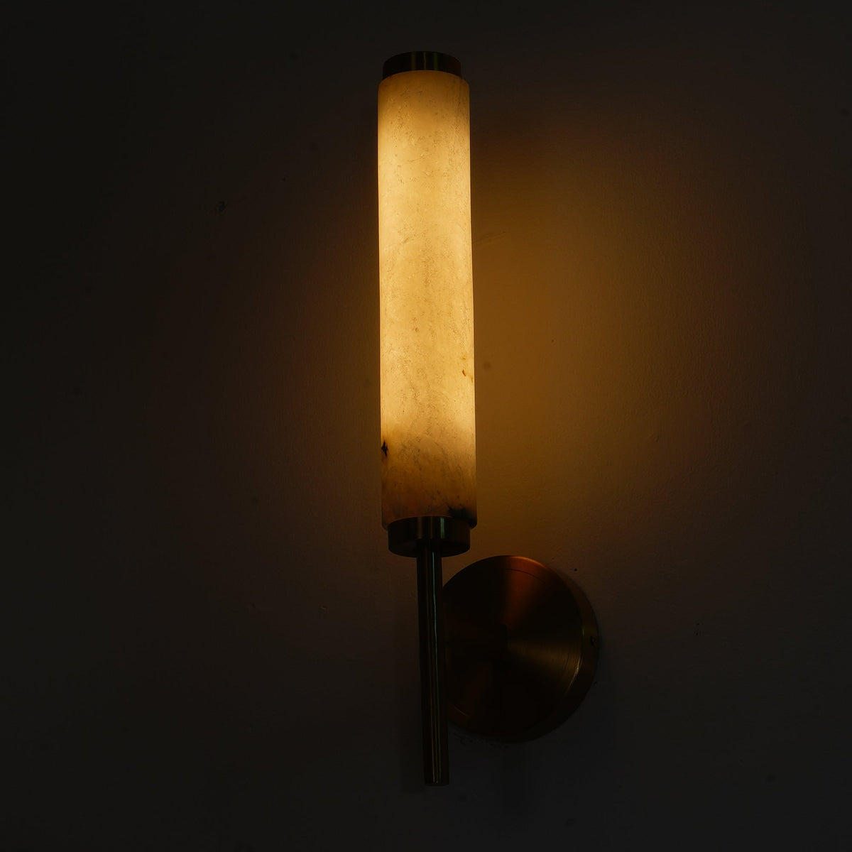 Talia Alabaster Column Sconce